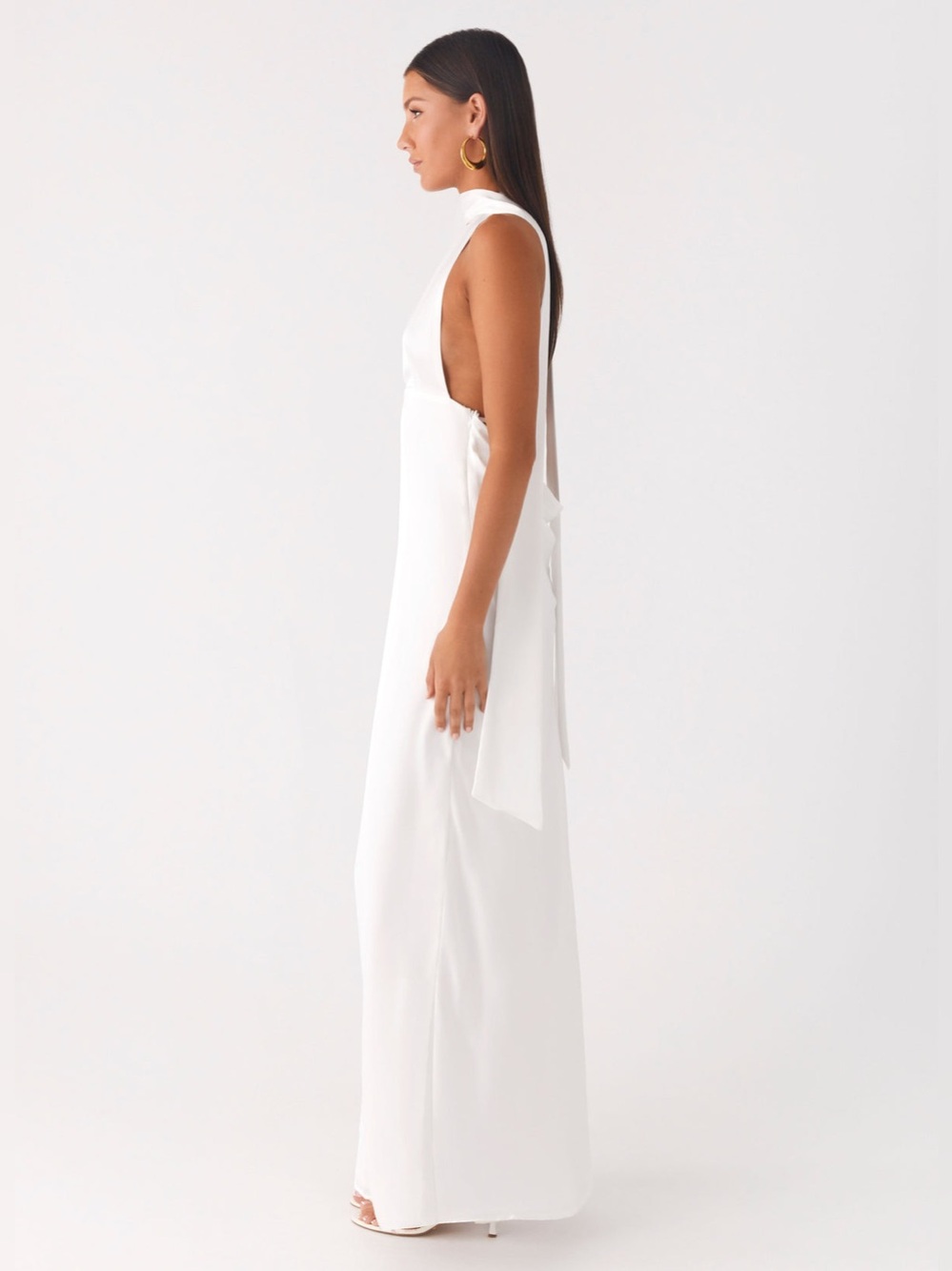 Peppermayo Alicia Satin Halter Maxi Dress - Picture 5 of 9